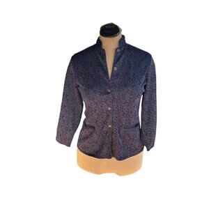 Vintage Button-Up Shirt Sz. M, Abstract Print, Office, Twee, Colorful, Unique